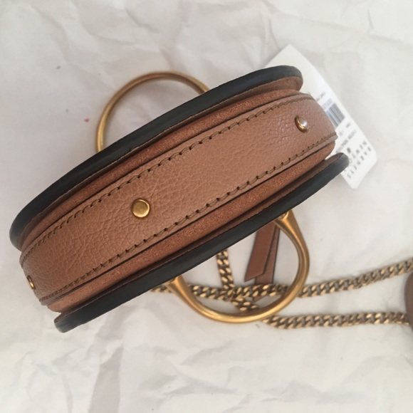 Chloe Pixie Mini Leather Suede Crossbody Bag Beige - Picture 6 of 8